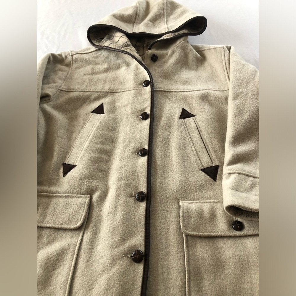 Club manteau m’en off white cream coat. - Picture 3 of 13
